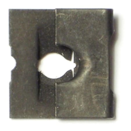 Midwest Fastener Spring Nut, #10-24, J Shape, Steel, Zinc Plated Finish, 16 PK 61632